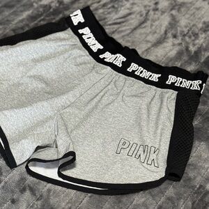 Black and Grey Victoria’s Secret PINK Shorts